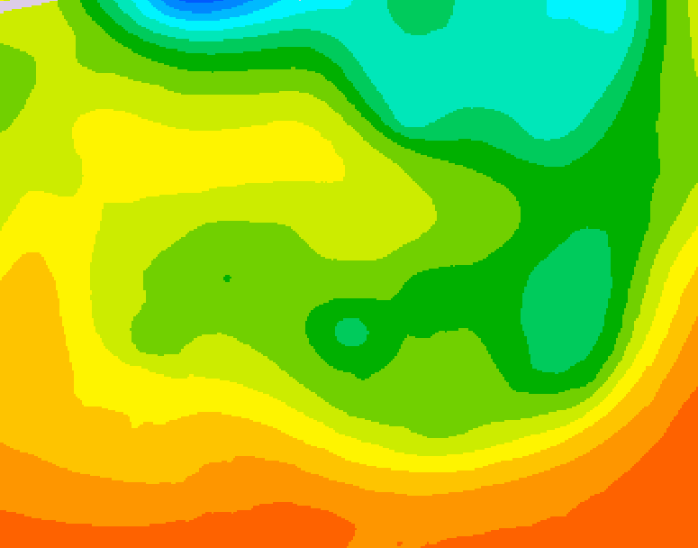 GDPS 500 millibar geopotential height 012 hour forecast chart for Canada based on 2026/06/20 0000Z data