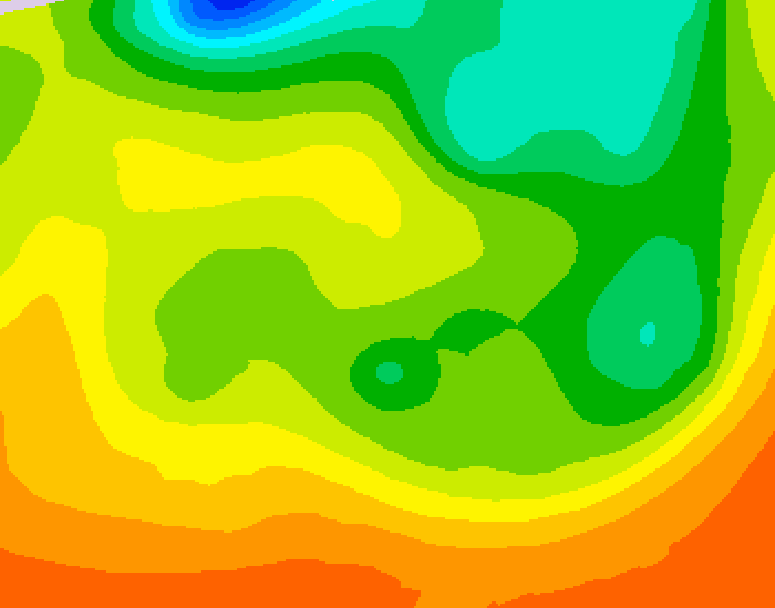 GDPS 500 millibar geopotential height 018 hour forecast chart for Canada based on 2026/06/20 0000Z data