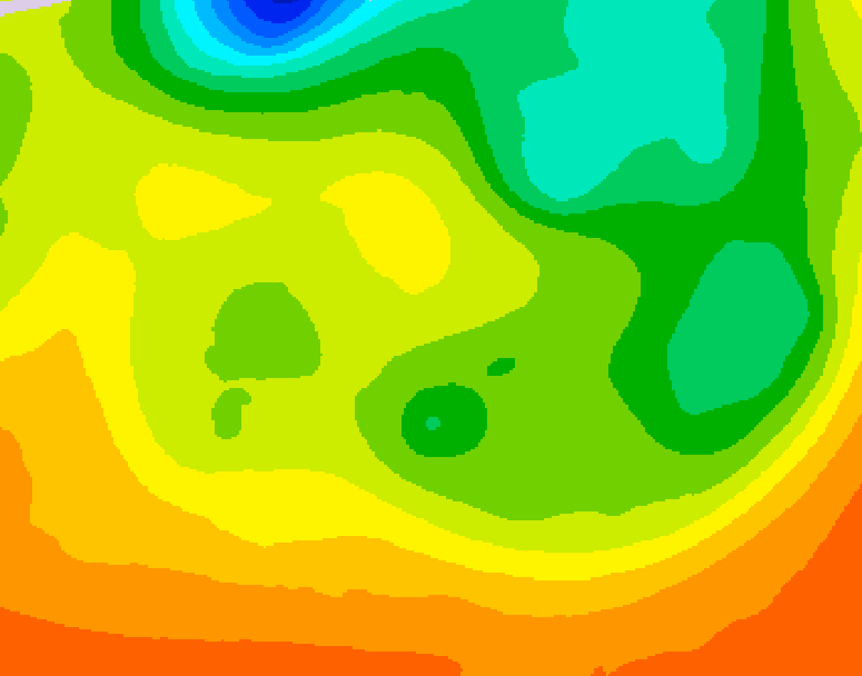 GDPS 500 millibar geopotential height 024 hour forecast chart for Canada based on 2026/06/20 0000Z data