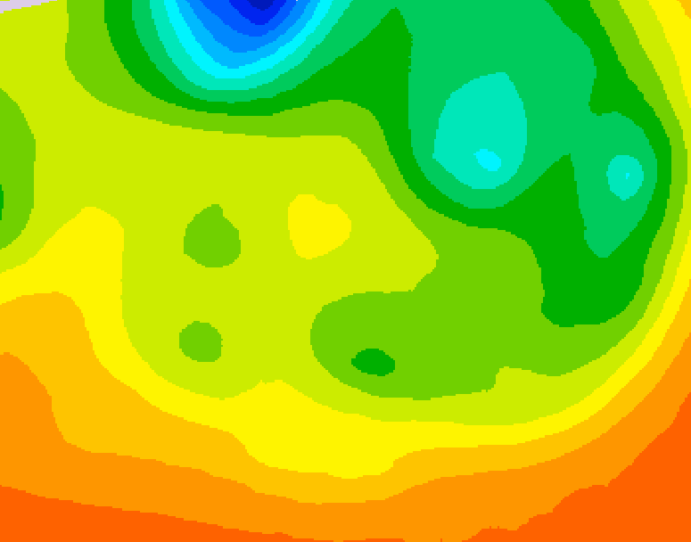 GDPS 500 millibar geopotential height 042 hour forecast chart for Canada based on 2026/06/20 0000Z data