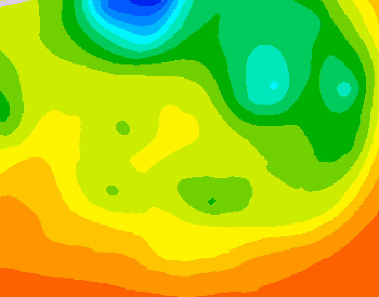 GDPS 500 millibar geopotential height 048 hour forecast chart for Canada based on 2026/06/20 0000Z data