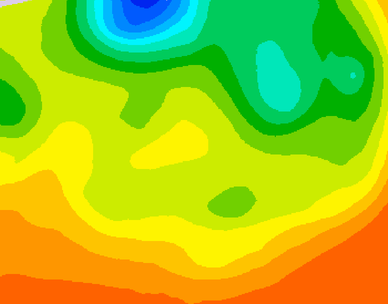 GDPS 500 millibar geopotential height 060 hour forecast chart for Canada based on 2026/06/20 0000Z data