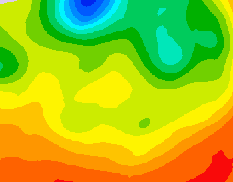 GDPS 500 millibar geopotential height 066 hour forecast chart for Canada based on 2026/06/20 0000Z data
