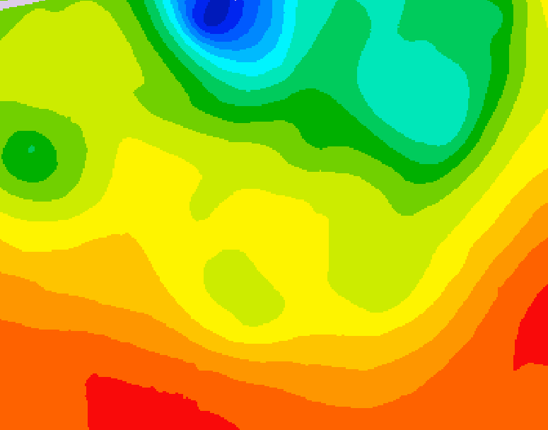 GDPS 500 millibar geopotential height 096 hour forecast chart for Canada based on 2026/06/20 0000Z data