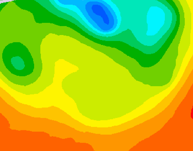 GDPS 500 millibar geopotential height 132 hour forecast chart for Canada based on 2026/06/20 0000Z data
