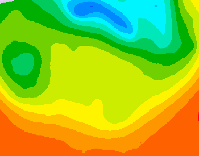GDPS 500 millibar geopotential height 150 hour forecast chart for Canada based on 2026/06/20 0000Z data