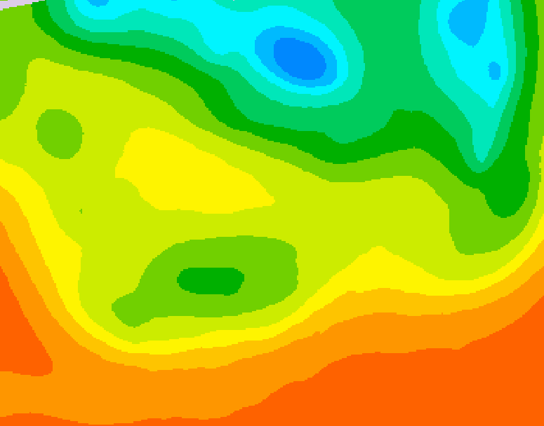 GDPS 500 millibar geopotential height 222 hour forecast chart for Canada based on 2026/06/20 0000Z data