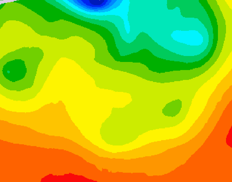 GDPS 500 millibar geopotential height 096 hour forecast chart for Canada based on 2026/06/20 1200Z data
