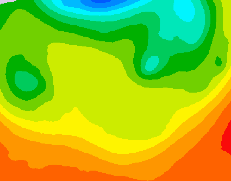 GDPS 500 millibar geopotential height 132 hour forecast chart for Canada based on 2026/06/20 1200Z data