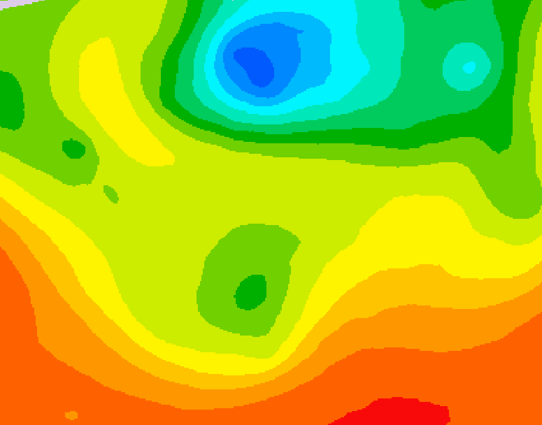 GDPS 500 millibar geopotential height 222 hour forecast chart for Canada based on 2026/06/20 1200Z data