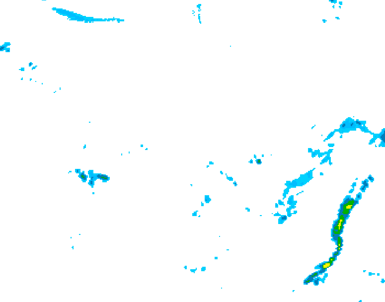 GDPS precipitation 006 hour forecast chart for Canada based on 2026/06/20 0000Z data
