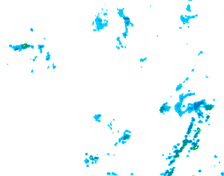 GDPS precipitation 102 hour forecast chart for Canada based on 2026/06/20 0000Z data