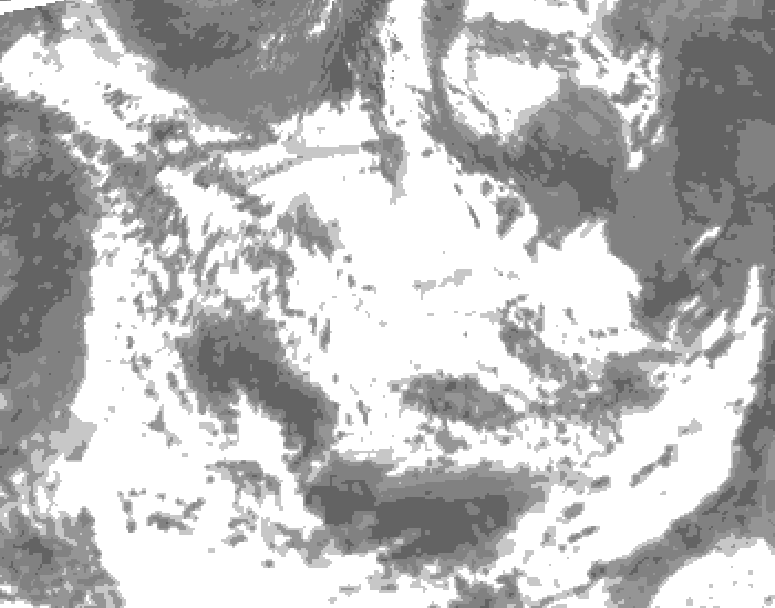 GDPS total cloud 048 hour forecast chart for Canada based on 2026/06/20 0000Z data