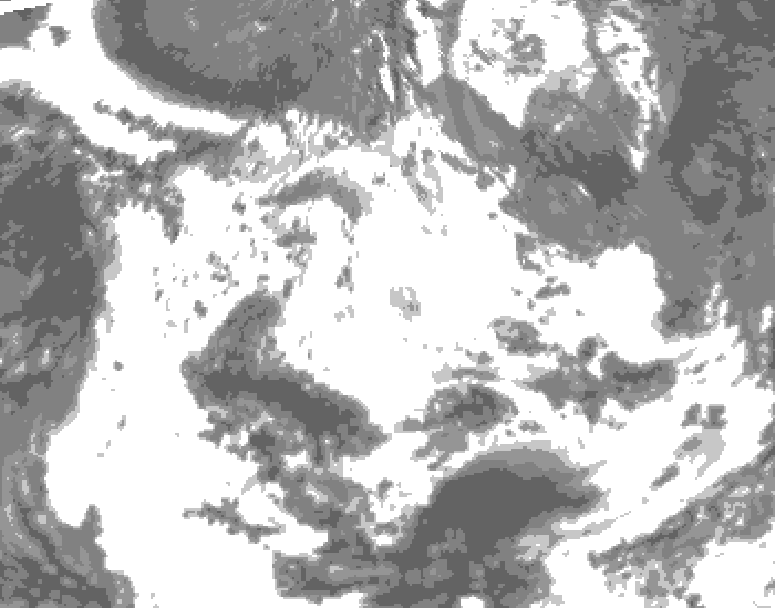 GDPS total cloud 060 hour forecast chart for Canada based on 2026/06/20 0000Z data