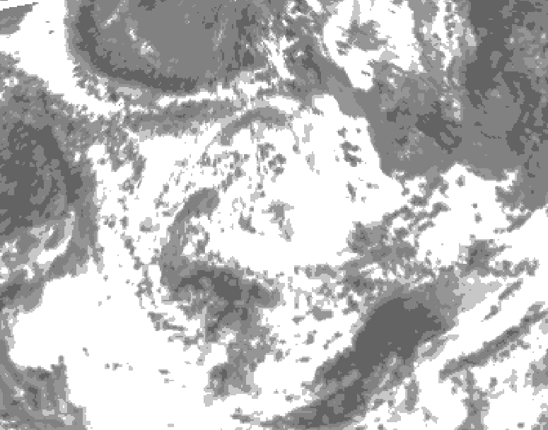 GDPS total cloud 072 hour forecast chart for Canada based on 2026/06/20 0000Z data