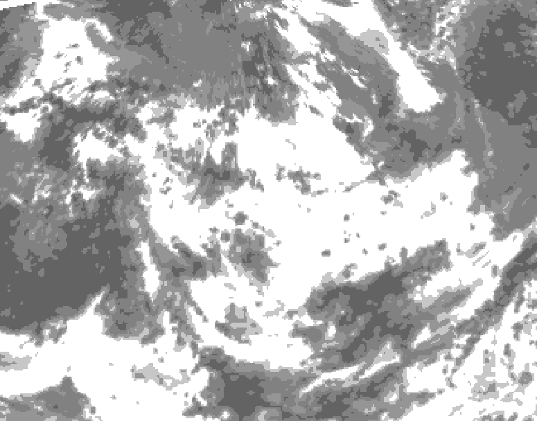 GDPS total cloud 156 hour forecast chart for Canada based on 2026/06/20 0000Z data