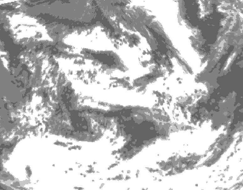 GDPS total cloud 216 hour forecast chart for Canada based on 2026/06/20 0000Z data