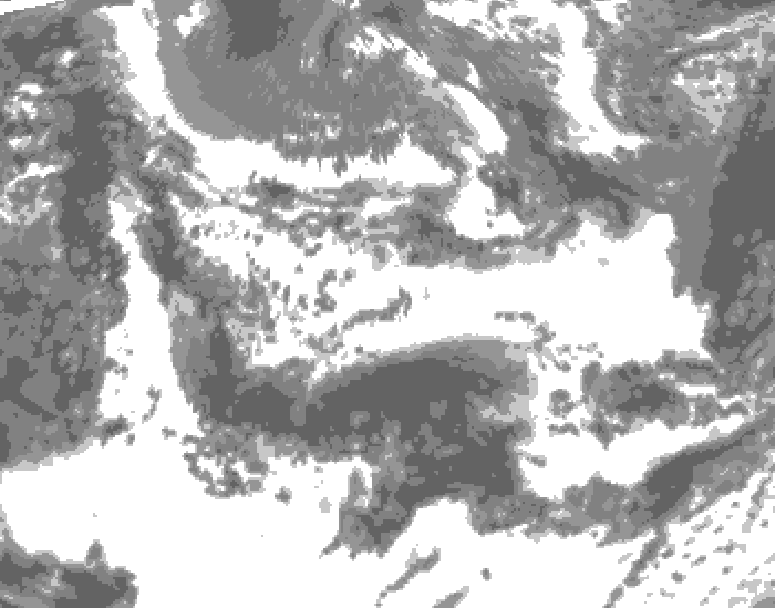 GDPS total cloud 216 hour forecast chart for Canada based on 2026/06/20 1200Z data