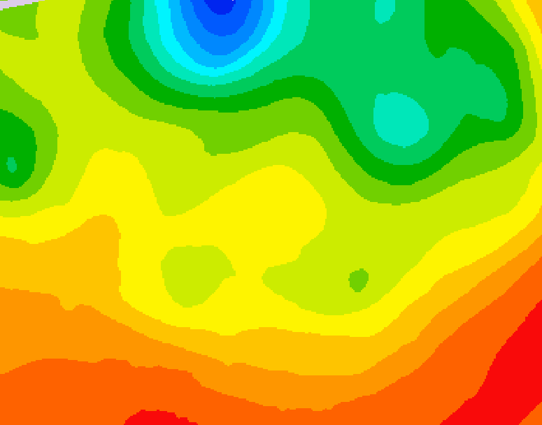 GDPS 500 millibar geopotential height 048 hour forecast chart for Canada based on 2026/06/21 0000Z data
