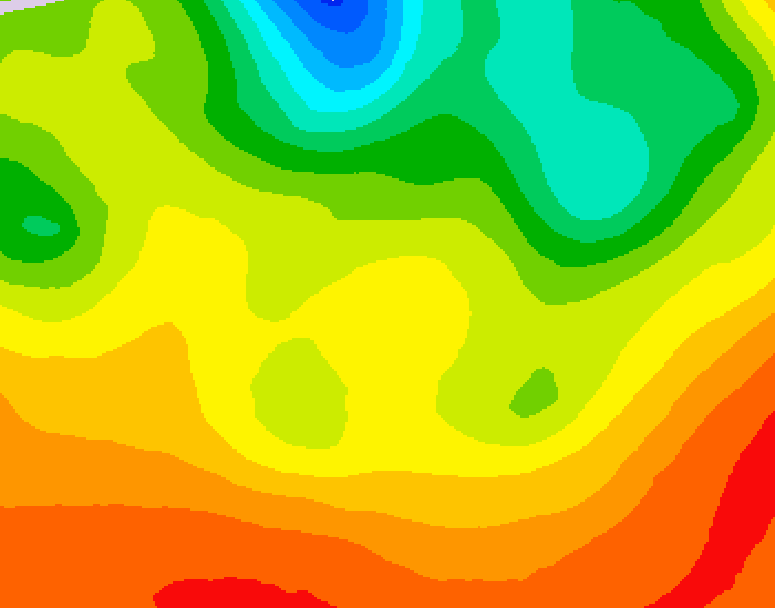 GDPS 500 millibar geopotential height 060 hour forecast chart for Canada based on 2026/06/21 0000Z data