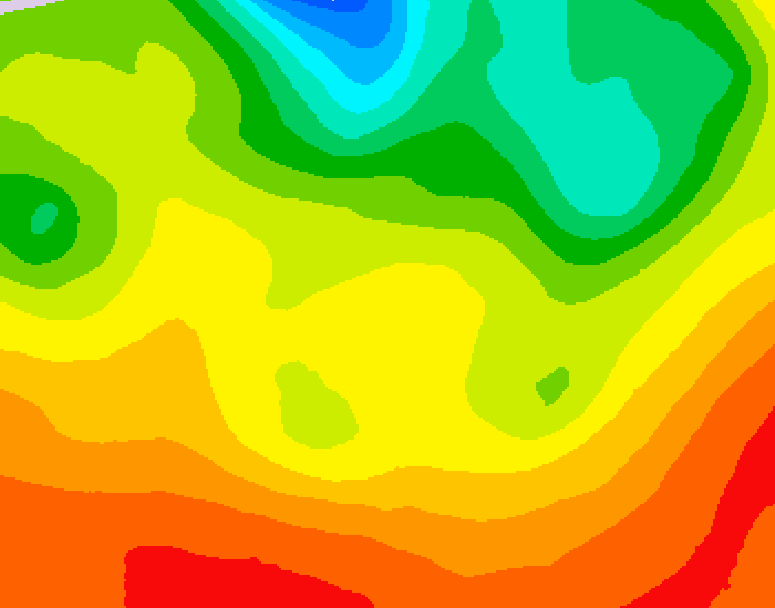 GDPS 500 millibar geopotential height 066 hour forecast chart for Canada based on 2026/06/21 0000Z data