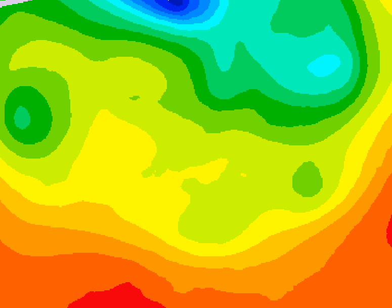 GDPS 500 millibar geopotential height 090 hour forecast chart for Canada based on 2026/06/21 0000Z data