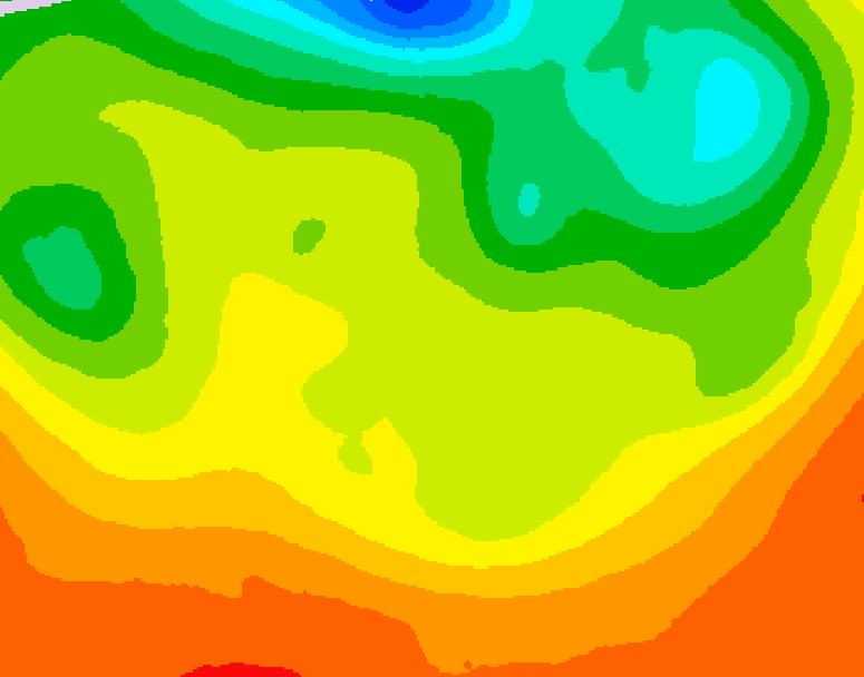 GDPS 500 millibar geopotential height 102 hour forecast chart for Canada based on 2026/06/21 0000Z data