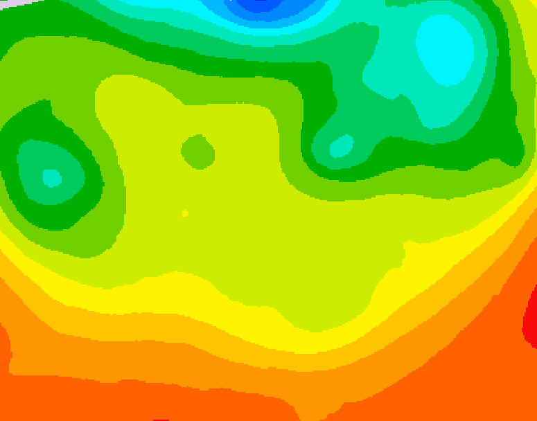 GDPS 500 millibar geopotential height 114 hour forecast chart for Canada based on 2026/06/21 0000Z data
