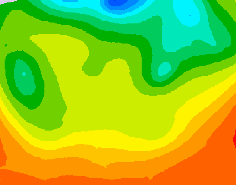 GDPS 500 millibar geopotential height 132 hour forecast chart for Canada based on 2026/06/21 0000Z data