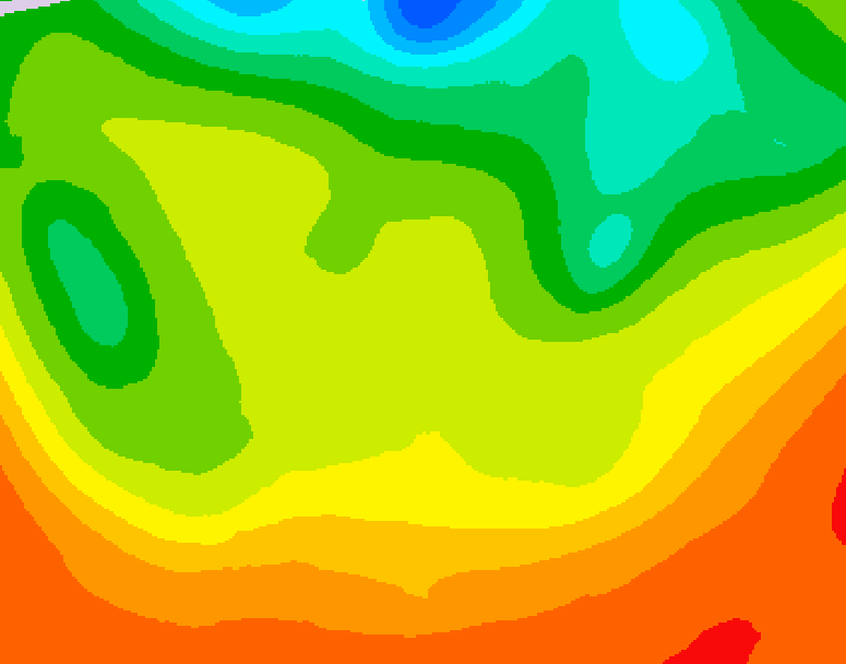 GDPS 500 millibar geopotential height 138 hour forecast chart for Canada based on 2026/06/21 0000Z data