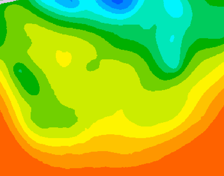 GDPS 500 millibar geopotential height 150 hour forecast chart for Canada based on 2026/06/21 0000Z data