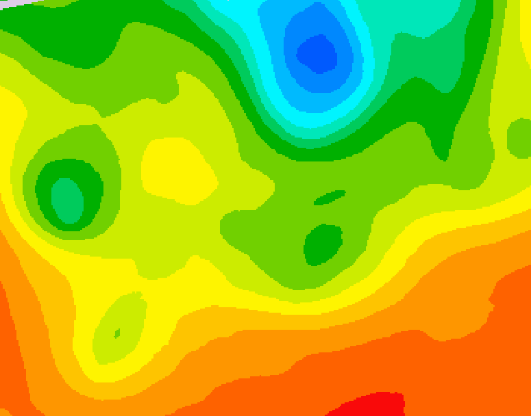 GDPS 500 millibar geopotential height 234 hour forecast chart for Canada based on 2026/06/21 0000Z data