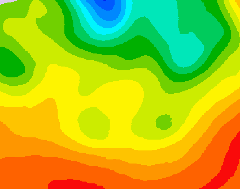 GDPS 500 millibar geopotential height 048 hour forecast chart for Canada based on 2026/06/21 1200Z data