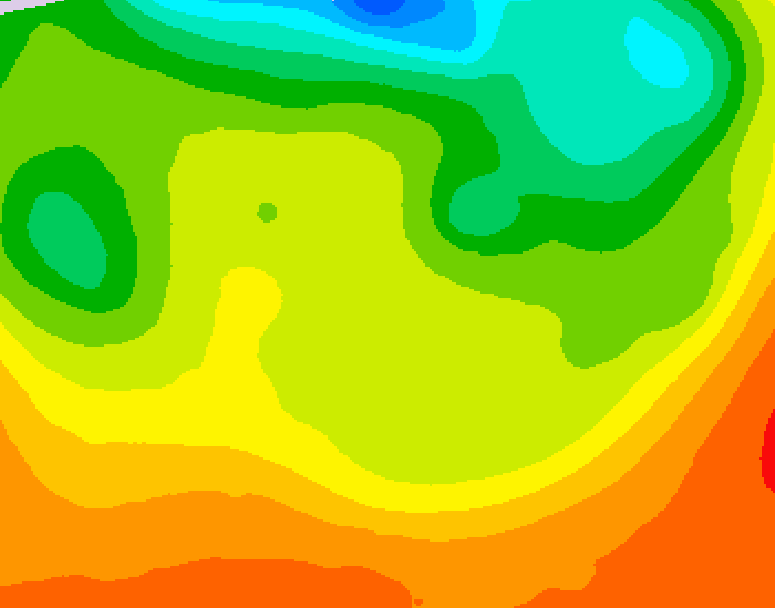 GDPS 500 millibar geopotential height 096 hour forecast chart for Canada based on 2026/06/21 1200Z data