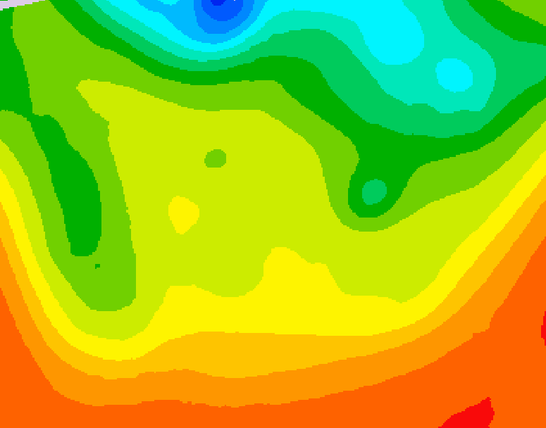 GDPS 500 millibar geopotential height 132 hour forecast chart for Canada based on 2026/06/21 1200Z data