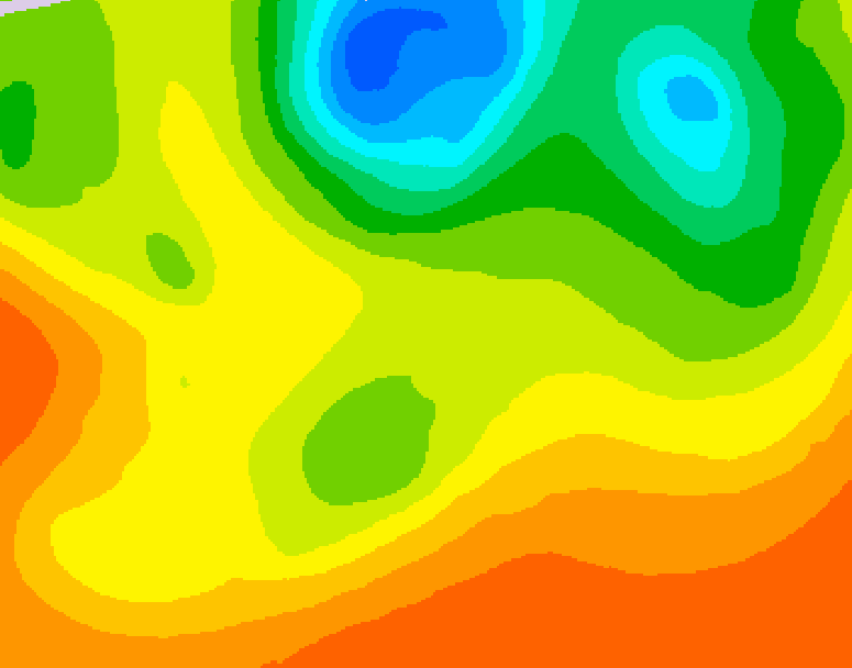 GDPS 500 millibar geopotential height 192 hour forecast chart for Canada based on 2026/06/21 1200Z data