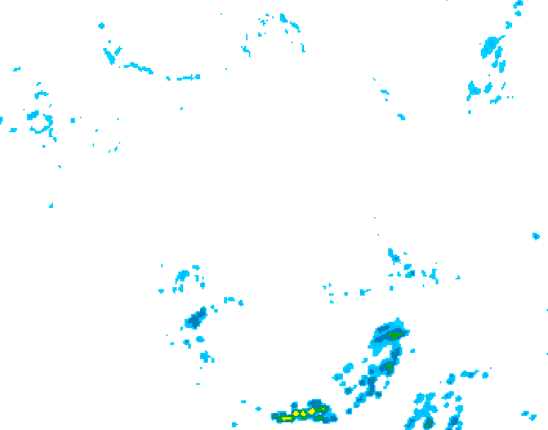 GDPS precipitation 042 hour forecast chart for Canada based on 2026/06/21 0000Z data