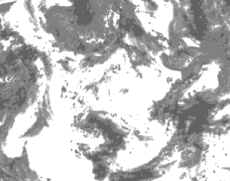 GDPS total cloud 066 hour forecast chart for Canada based on 2026/06/21 0000Z data