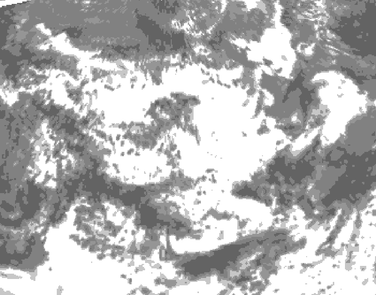 GDPS total cloud 150 hour forecast chart for Canada based on 2026/06/21 0000Z data