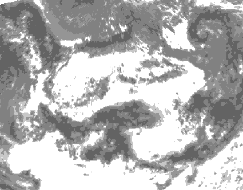 GDPS total cloud 186 hour forecast chart for Canada based on 2026/06/21 0000Z data