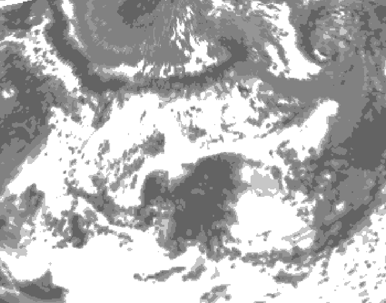 GDPS total cloud 198 hour forecast chart for Canada based on 2026/06/21 0000Z data