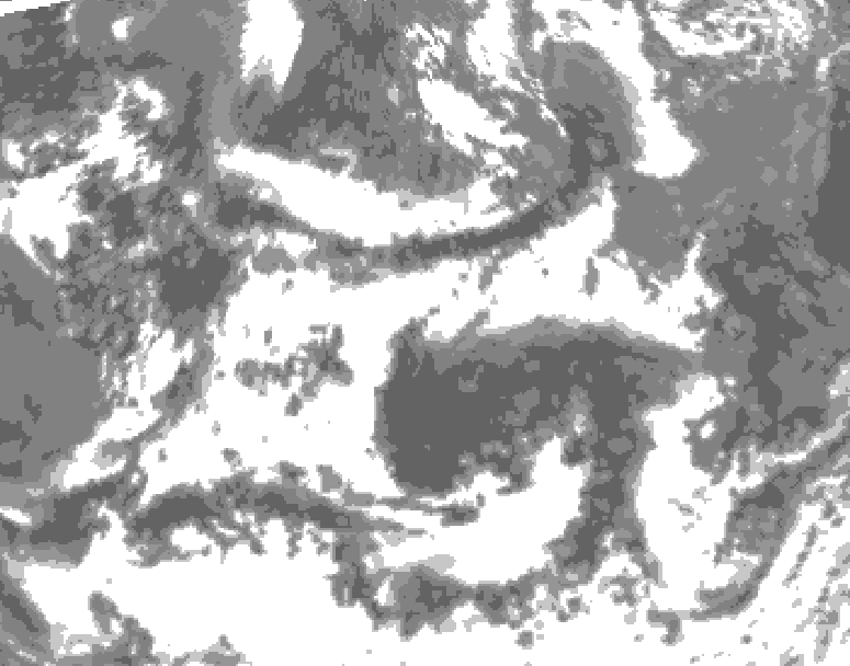 GDPS total cloud 228 hour forecast chart for Canada based on 2026/06/21 0000Z data
