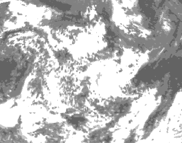 GDPS total cloud 084 hour forecast chart for Canada based on 2026/06/21 1200Z data