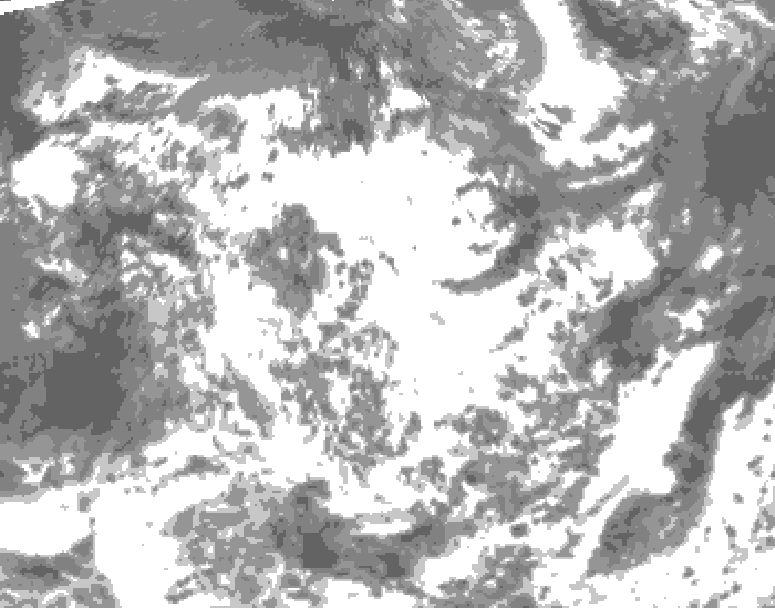 GDPS total cloud 108 hour forecast chart for Canada based on 2026/06/21 1200Z data
