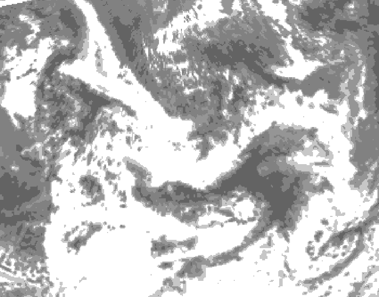 GDPS total cloud 222 hour forecast chart for Canada based on 2026/06/21 1200Z data
