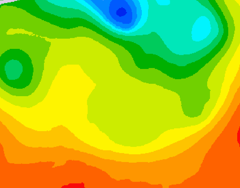 GDPS 500 millibar geopotential height 072 hour forecast chart for Canada based on 2026/06/22 0000Z data