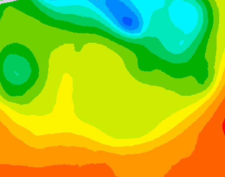 GDPS 500 millibar geopotential height 084 hour forecast chart for Canada based on 2026/06/22 0000Z data