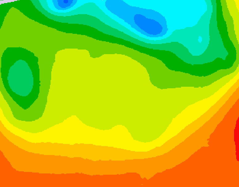 GDPS 500 millibar geopotential height 096 hour forecast chart for Canada based on 2026/06/22 0000Z data