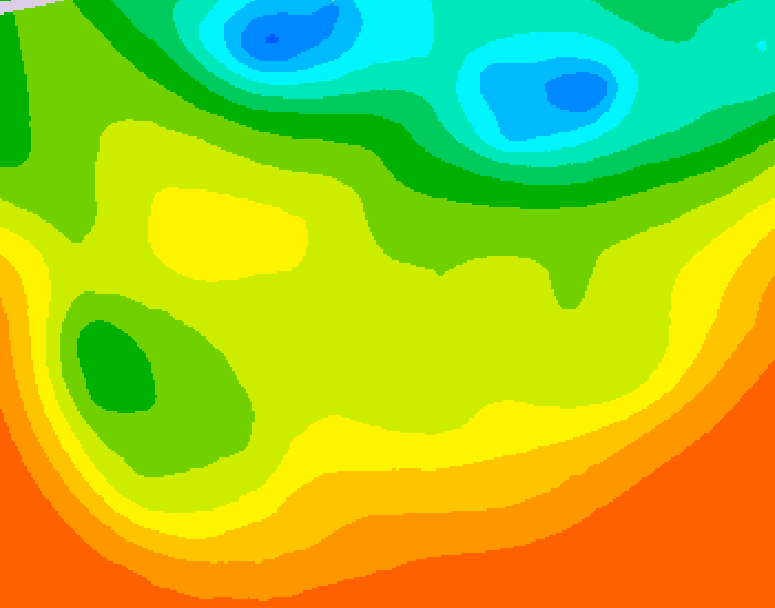 GDPS 500 millibar geopotential height 132 hour forecast chart for Canada based on 2026/06/22 0000Z data