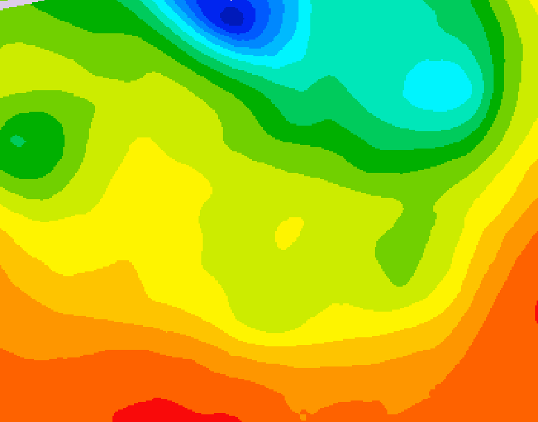 GDPS 500 millibar geopotential height 048 hour forecast chart for Canada based on 2026/06/22 1200Z data